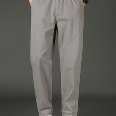 Men's Solid Slim Straight Casual Pants