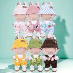 Doll Suspender Set with Hat, Coat, Pants