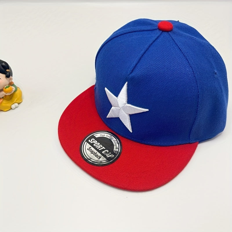 Kids Baseball Cap Star Embroidery Sun Protection Cap