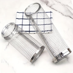 Stainless Steel BBQ Grill Basket for Veggies, Fries, Fish
