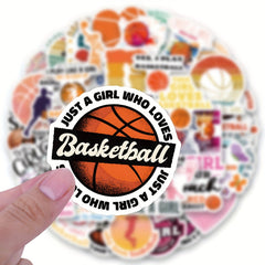 60pcs Girl Basketball Stickers Water Bottle Laptop Stickers For Girls