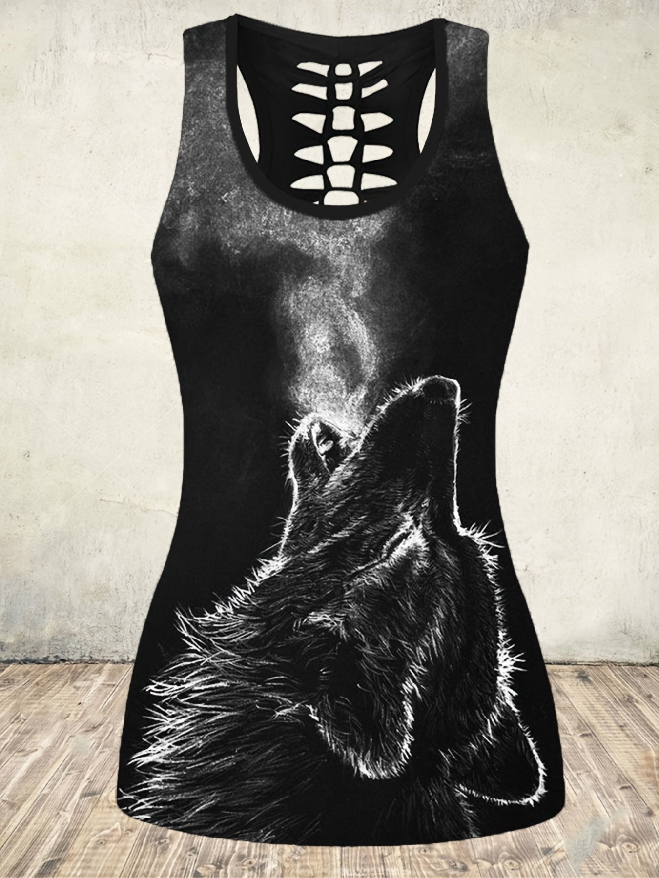 Wolf Graphic Tank Top for Women