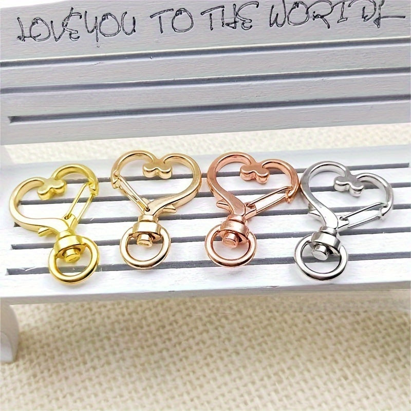 Heart Shape Buckle Jewelry Accessories Metal Love Keychain
