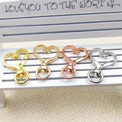 Heart Shape Buckle Jewelry Accessories Metal Love Keychain