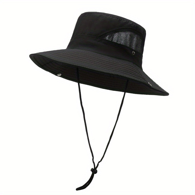 Outdoor Sun Hat Mesh Breathable UV Protection Big Brim Hat