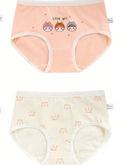 4pcs Cartoon Graphic Print Soft Briefs Underwear