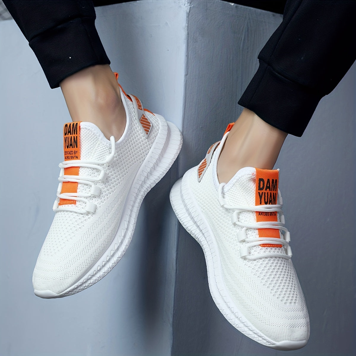 Men's Knit Running Shoes, Breathable & Lightweight, Spring/Summer