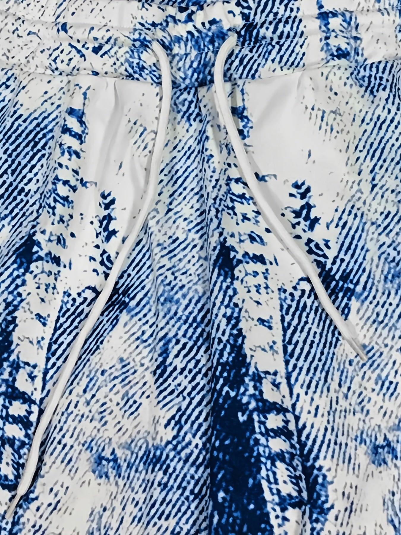 Tie Dye Zipper Jacket & Wide Leg Pants Set