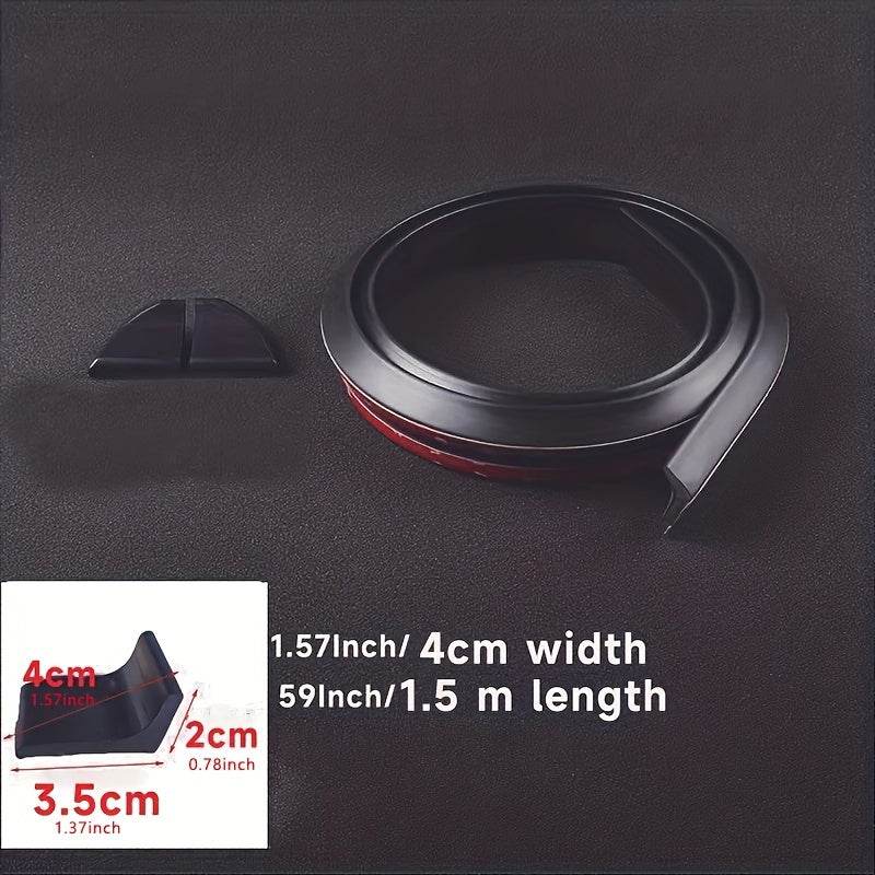 Carbon Fiber Pattern Car Rear Wing Decorative Strip, Hatchback General Purpose
