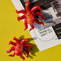 Octopus Fridge Magnet 3D Simulation Funny Office Magnet Kitchen Bedroom Decor