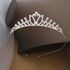 Girls Rhinestone Crown Hair Hoop - Birthday Dressing Headband