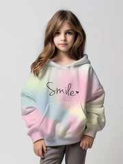 Girls Ombre Tie Dyed Sweatshirt Long Sleeve Hoodie