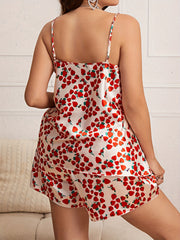 Strawberry Print Cami Top & Shorts Pajama Set