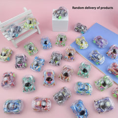 Kids Mini Transparent Pull back Car Racing Plane Animal Kindergarten Gift Candy