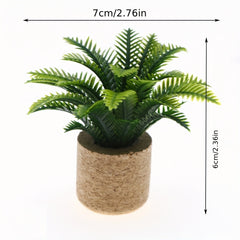 Toy House Decoration Dollhouse Simulation Succulent Plant Ornament