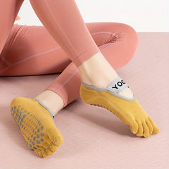 Women's Five Toe Yoga Socks Non-slip Pilates Fitness Socks