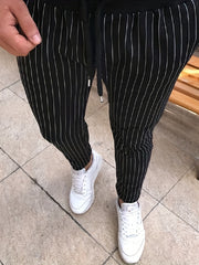 Men's Striped Casual Pants - Medium Size