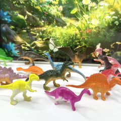 16pcs Mini Dinosaur Simulation Toys Ancient Animals Collection Christmas Gift
