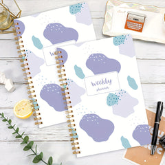 Weekly Goals Planner Checklist Habit Tracker Purple