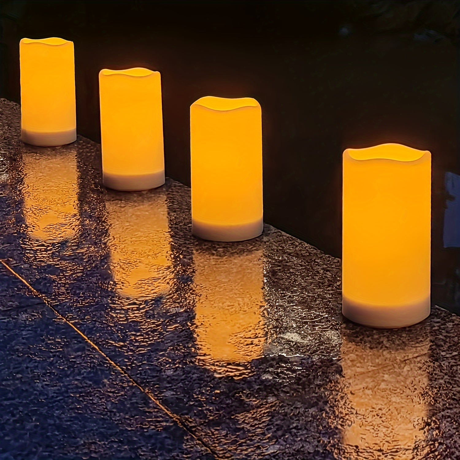 Waterproof Solar Candles for Outdoor Activities