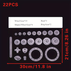 Interlocking Gears Wheels Spirograph Drawing Toy Set for Kids