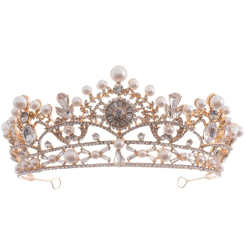 Faux Pearl Princess Pageant Engagement Wedding Hair Accessories