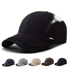 2pcs Men's Breathable Quick Drying Mesh Baseball Cap