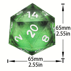 Large Liquid Core Quicksand Dice For RPG