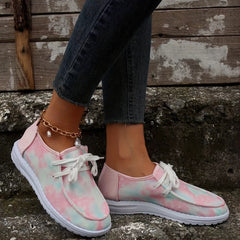 Women's Lightweight Mesh Sneakers Casual Lace Up Outdoor Shoes