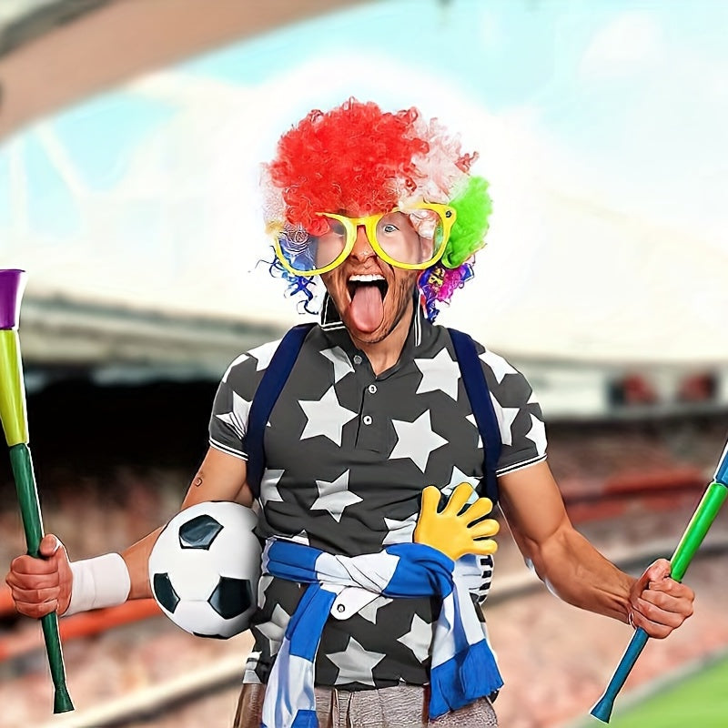Colorful Clown Wig Curly Hair Costume Prank Props
