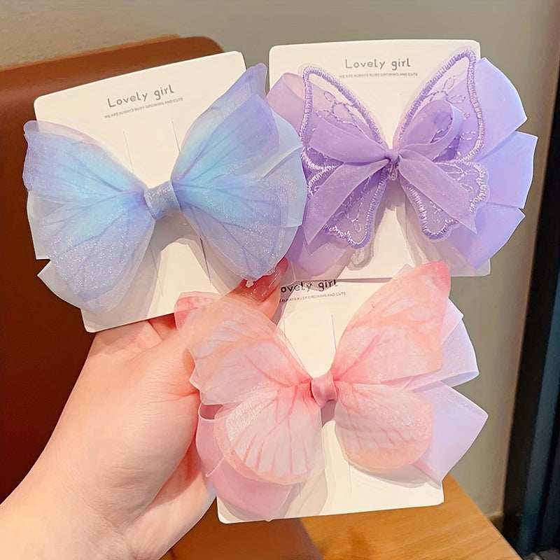 Children's Sweet Princess Hairpin Bow Headdress