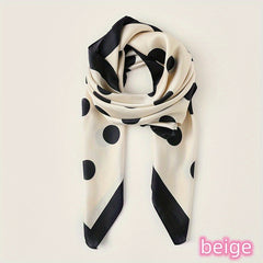 Polka Dot Bandana Silk Scarf Casual Shawl Wrap Head Wrap