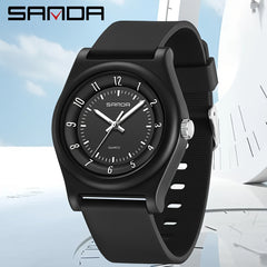 SANDA Unisex Sport Watch 5ATM Shock Resistant Quartz Watch