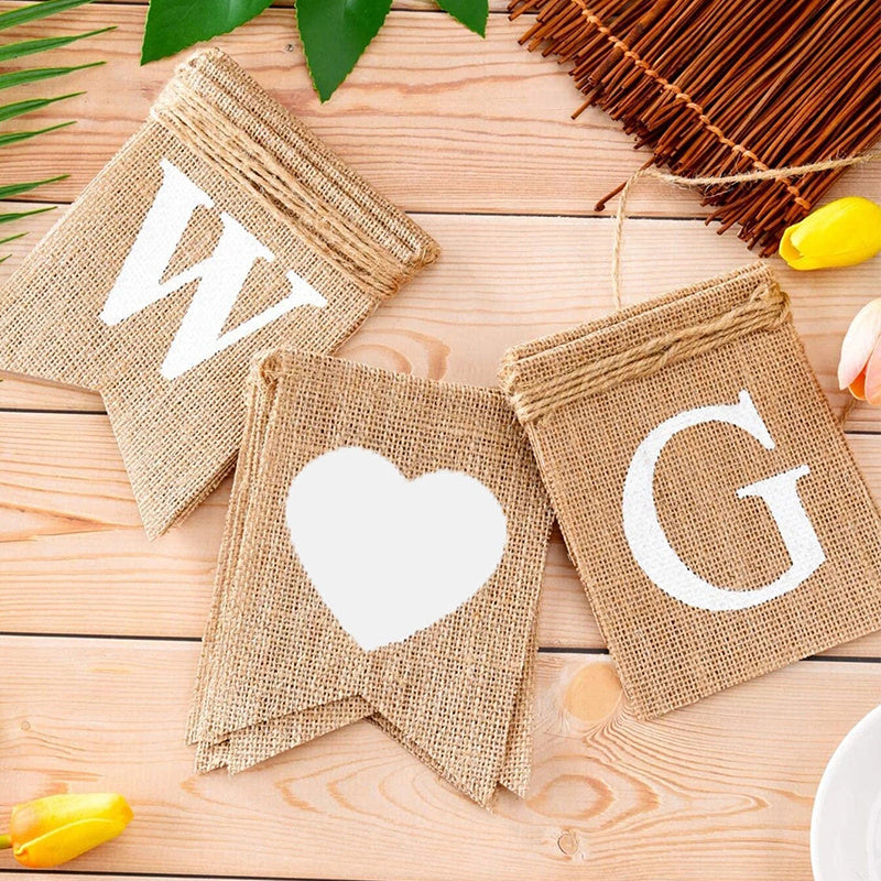 Burlap Personality Party Banner for Special Occasions