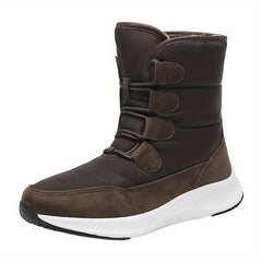 Plush Lined Waterproof Snow Boots for Fall Winter