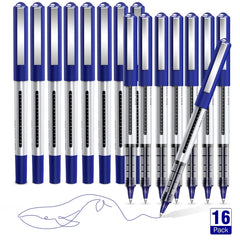 12 pcs Rollerball Pens 0.5mm Quick Drying Ink