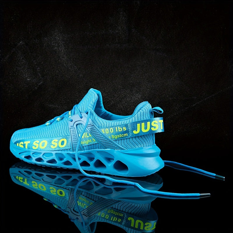 Men's Breathable Running Shoes Shock Absorption Lace Up Sneakers