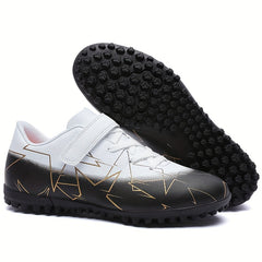Boys Turf Football Boots with Hook And Loop Fastener