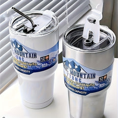 30oz Stainless Steel Vacuum Insulated Tumbler With Lid And Straw