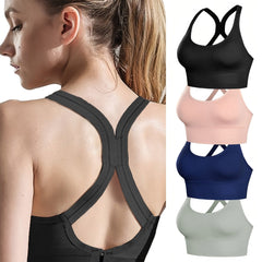 Adjustable Push Up Shockproof Yoga Bra Women's Activewear