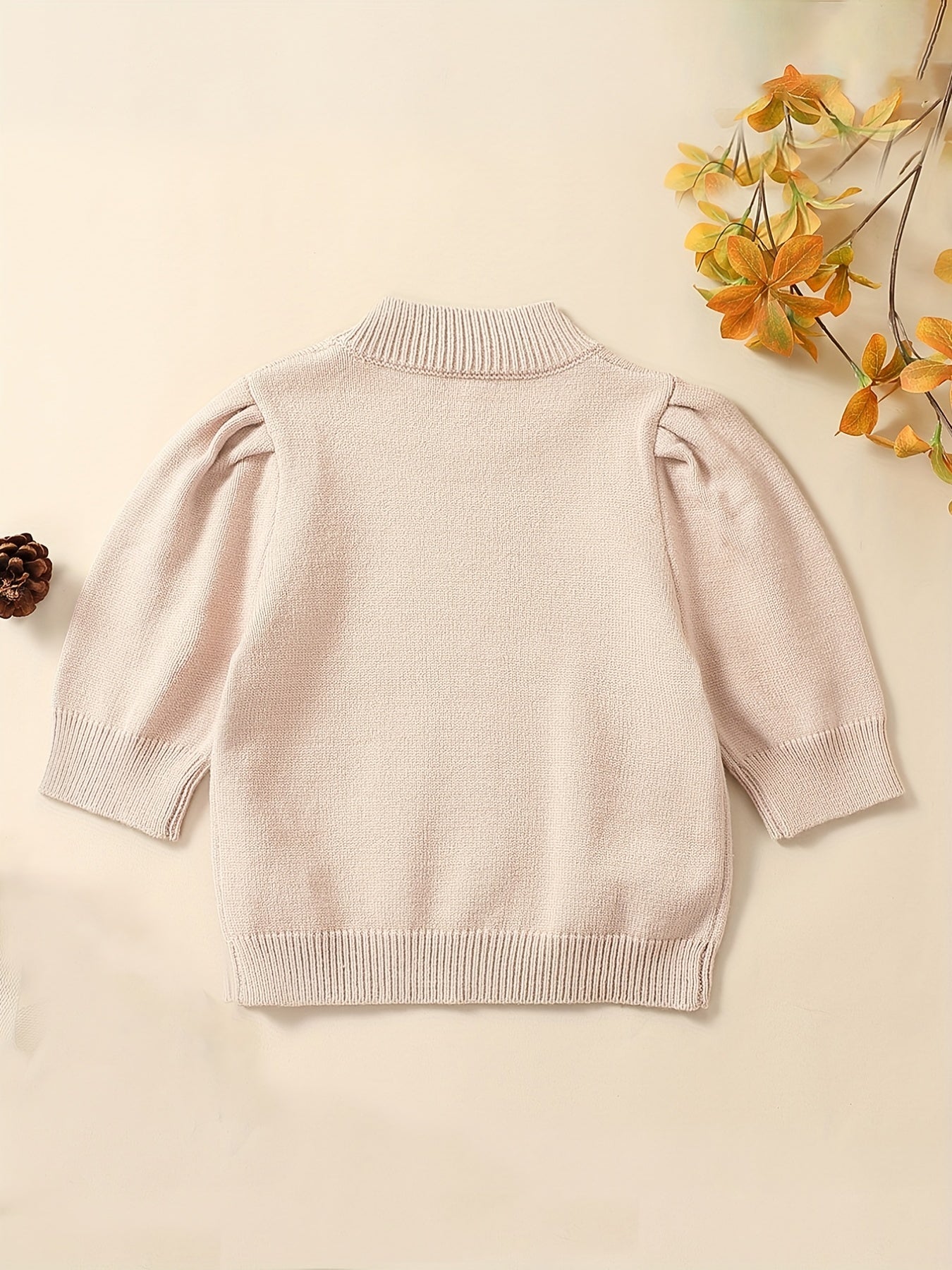 Cozy Knit Baby Sweater Long Sleeve Pullover Top