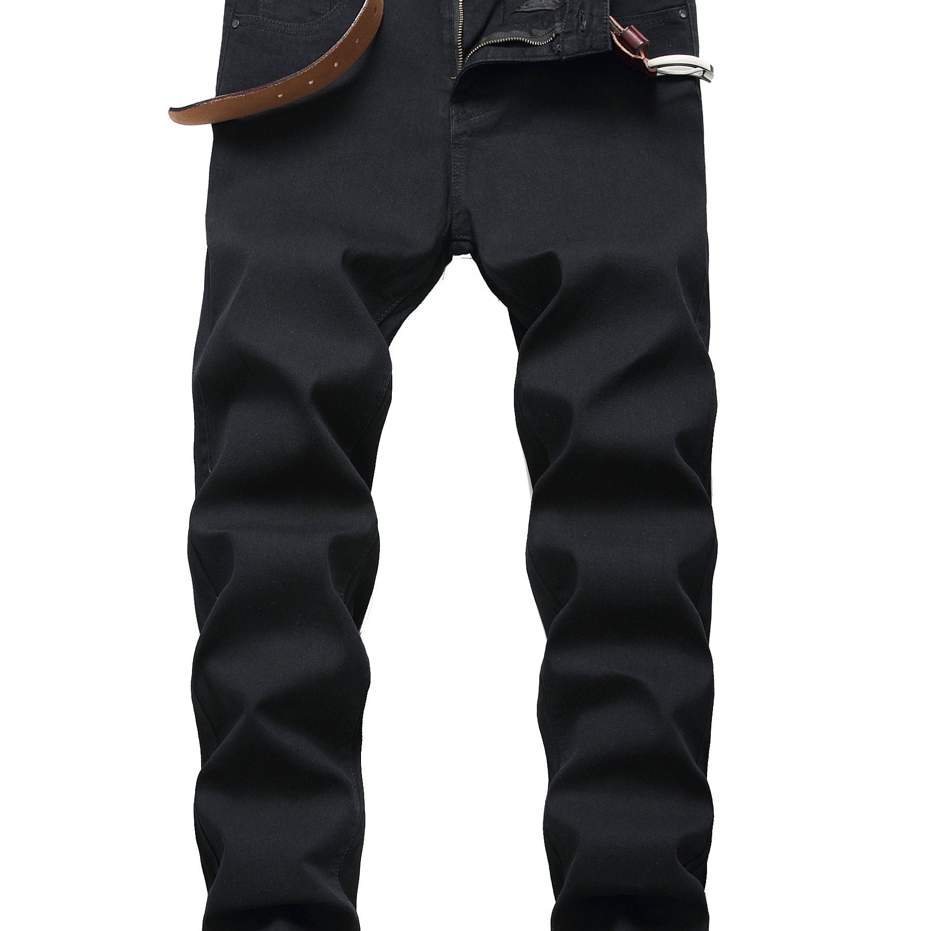 Mens Slim Fit Straight Leg Denim Pants