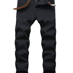 Mens Slim Fit Straight Leg Denim Pants