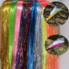 9pcs Colorful Soft Flash Fly Tying Material Fishing Gear Accessories