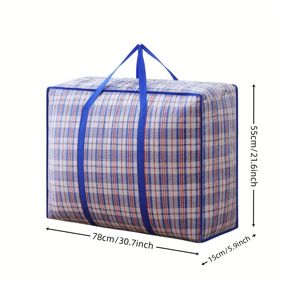 2pcs Waterproof Woven Bags Large Hand Held Packaging And Moving Bags