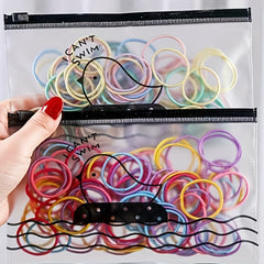 100pcs Girls Hair Tie Stretch Rubber Bands Hair Rope Accessories