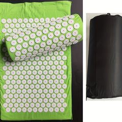 Acupressure Yoga Mat Set with Massage Pillow - Relieve Stress & Pain