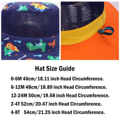 Dinosaur Sun Hat for Boys & Girls - Outdoor Activities