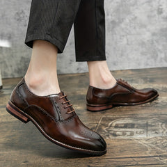 Men's British Style Oxford Shoes Wear resis...