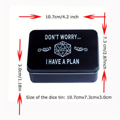 Metal Dice Box for Storing, Collecting, and Gifting